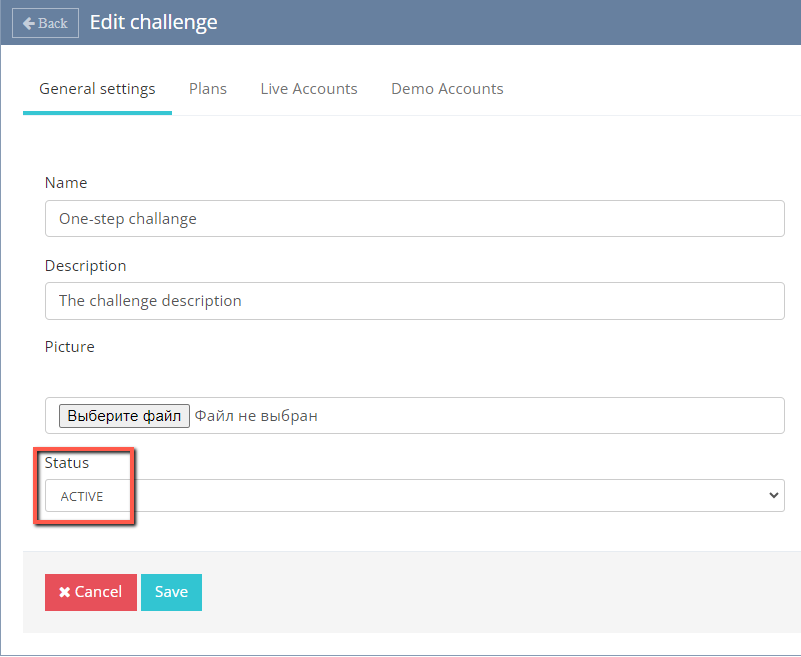 Activate a challenge